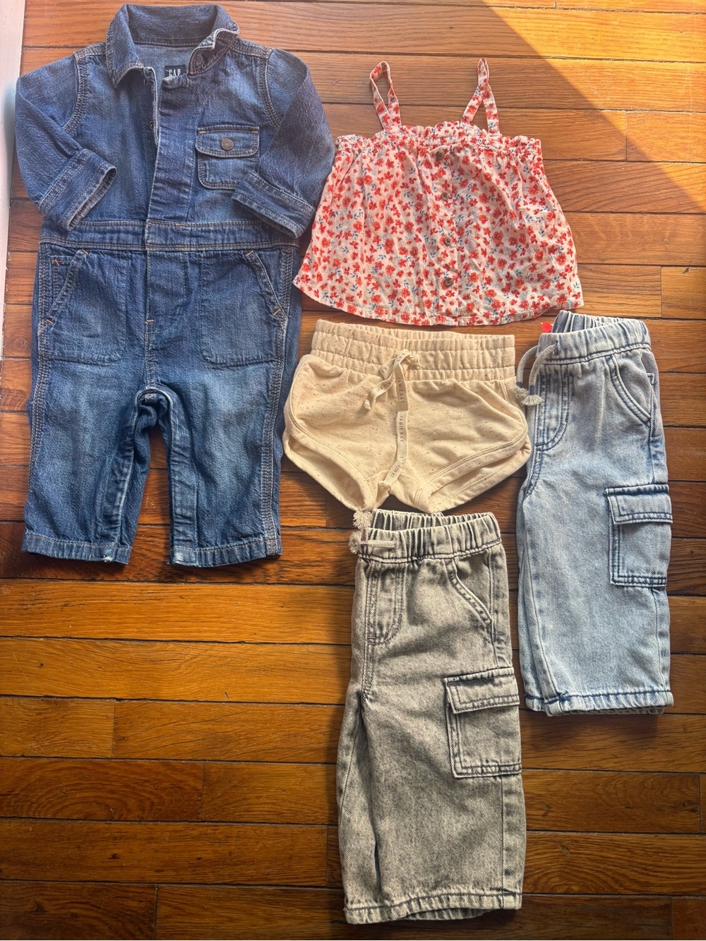 6/12M & 12M Jamie Kay Shorts, Jumping Beans Cargo Jeans, Tank & Jumpsuit Girls